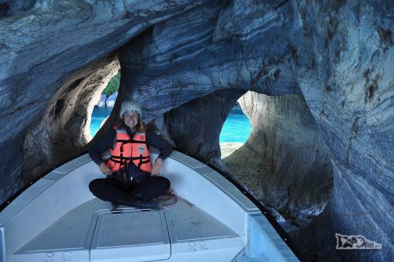 Visita á Capela de Mármore, no lago General Carrera, região de Puerto Rio Tranquilo, na Carretera Austral, sul do Chile